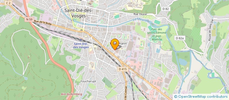 localisation de l'entreprise VOSGES RURALITE SERVICES  SAINT-DIE-DES-VOSGES