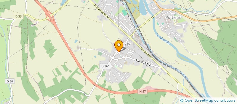 localisation de l'entreprise VOSGES SERVICES SARL à VINCEY