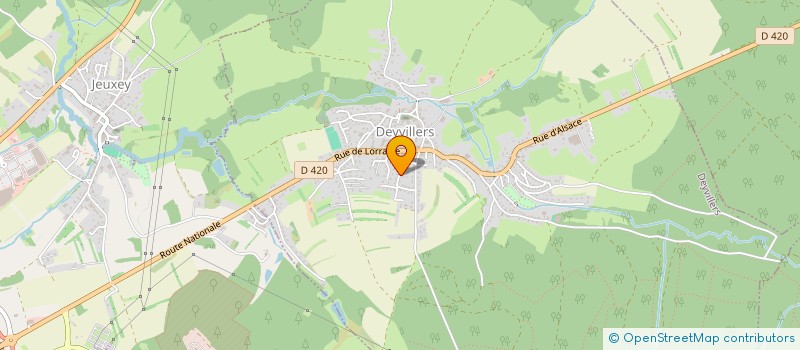 localisation de l'entreprise VOSGES VACANCES à DEYVILLERS