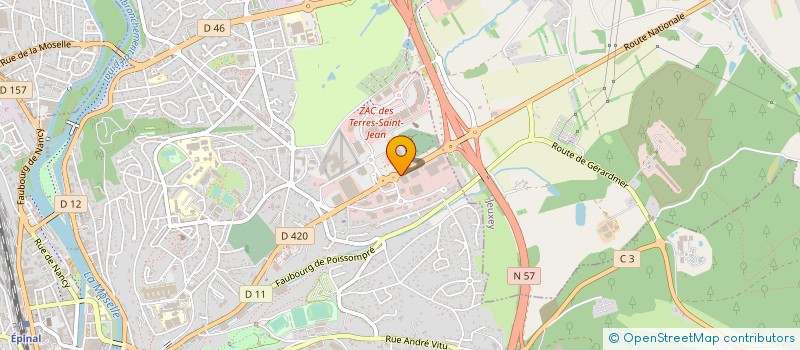 localisation de l'entreprise VOSGES VELO 88 à EPINAL