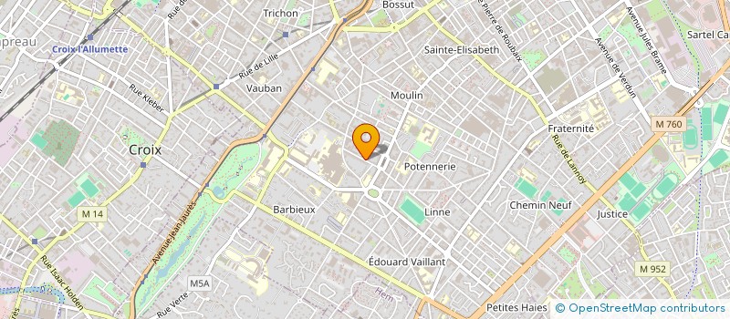 localisation de l'entreprise VOSITY  ROUBAIX