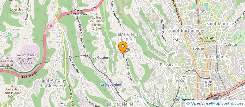 localisation de l'entreprise VOSLOCAUX.COM  NICE