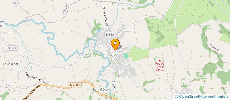 localisation de l'entreprise VOSS  OLBY