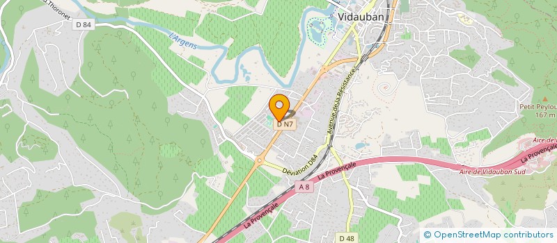 localisation de l'entreprise VOSSEN  VIDAUBAN