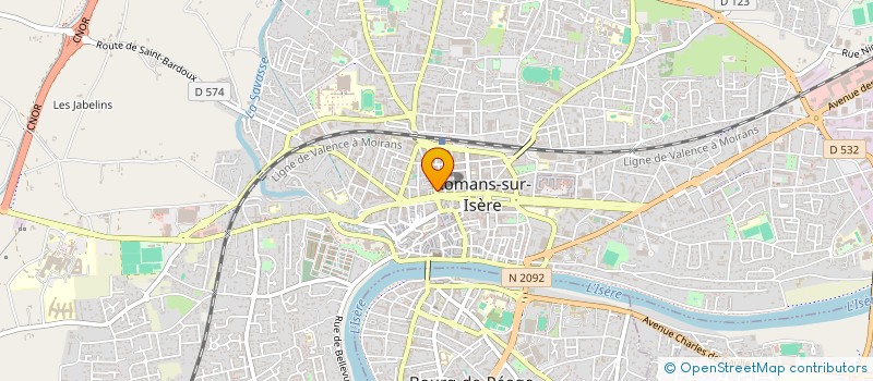 localisation de l'entreprise VOSSEY IMMOBILIER  ROMANS-SUR-ISERE