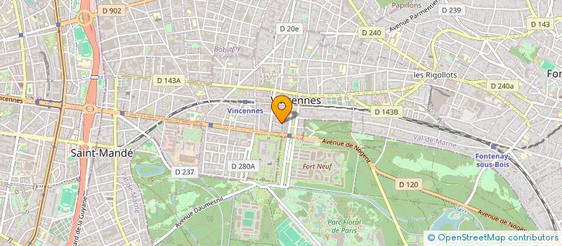 localisation de l'entreprise VOSSOUGH IMPORT à VINCENNES