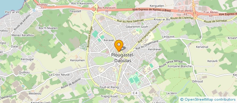 localisation de l'entreprise VOTR ' IMMO à PLOUGASTEL-DAOULAS