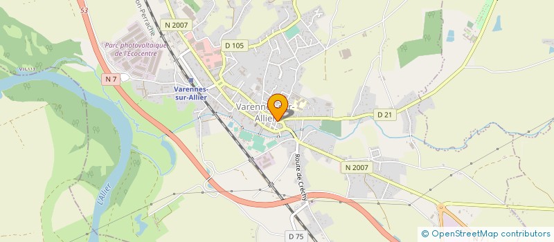 localisation de l'entreprise VOTRE ALLIER SERVICES  VARENNES-SUR-ALLIER