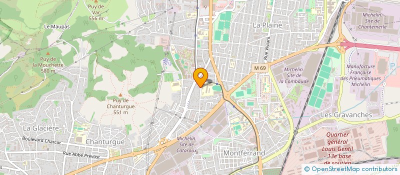 localisation de l'entreprise VOTRE AUTO 63  CLERMONT-FERRAND