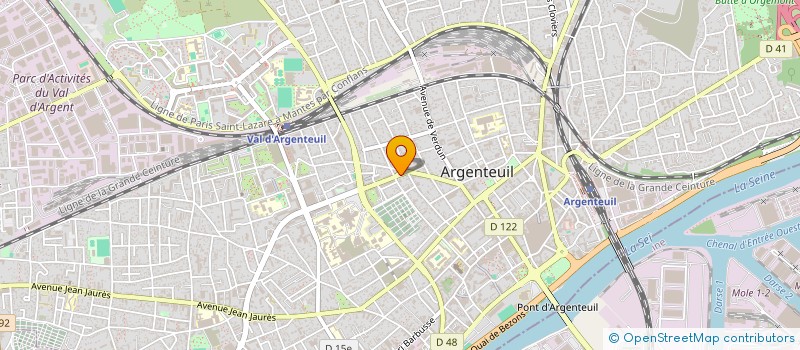 localisation de l'entreprise VOTRE AUTO 95  ARGENTEUIL