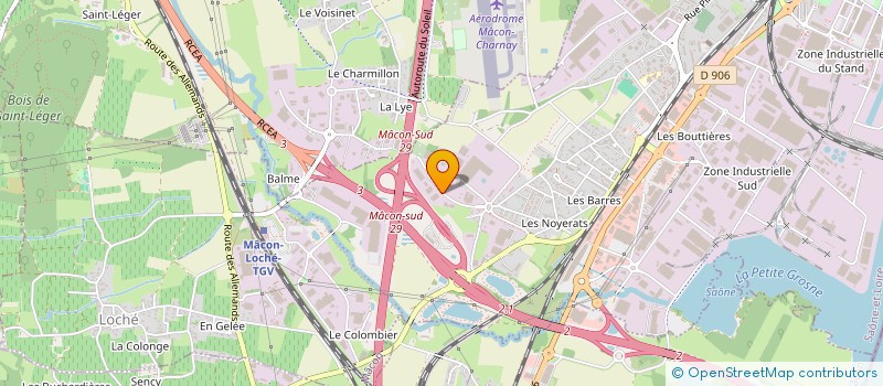 localisation de l'entreprise VOTRE BUREAU  MACON