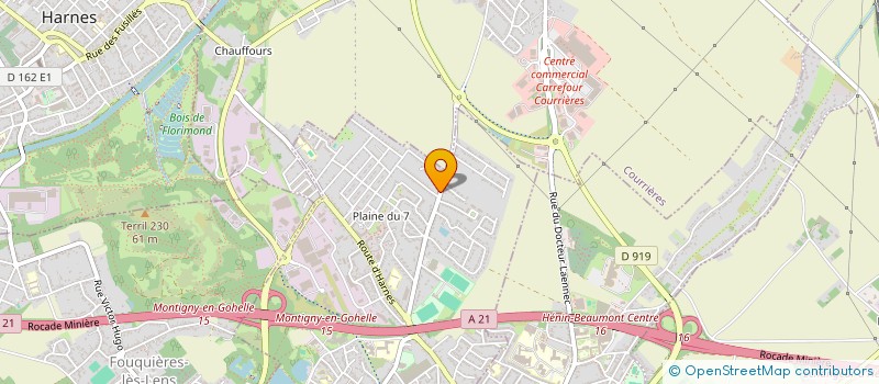 localisation de l'entreprise VOTRE CHAUFFEUR  MONTIGNY-EN-GOHELLE