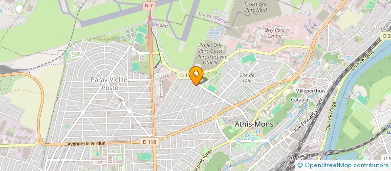 localisation de l'entreprise VOTRE CHAUFFEUR VIP à ATHIS-MONS
