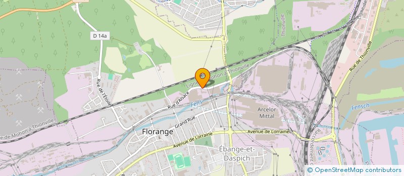 localisation de l'entreprise VOTRE INDUSTRIEL PARTENAIRE à FLORANGE
