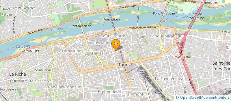 localisation de l'entreprise VOTRE LAVERIE LUX à TOURS
