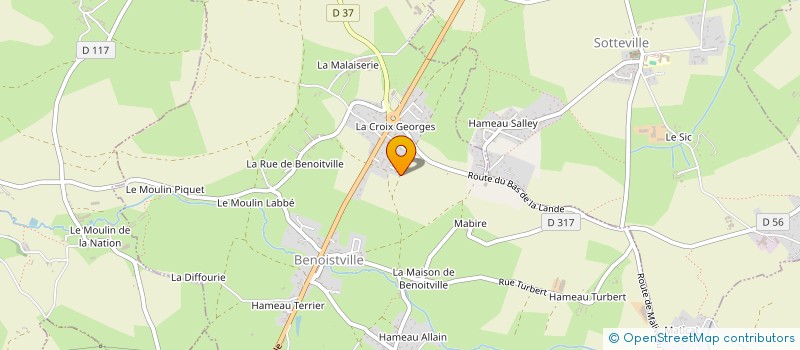 localisation de l'entreprise VOTRE LOGEMENT EN COULEURS  BENOITVILLE