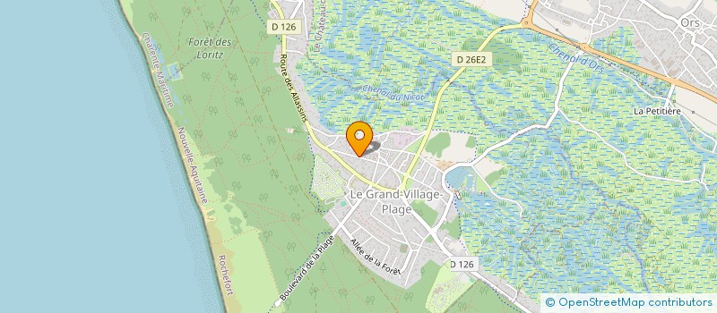 localisation de l'entreprise VOTRE PATRIMOINE AUTREMENT  LE GRAND-VILLAGE-PLAGE