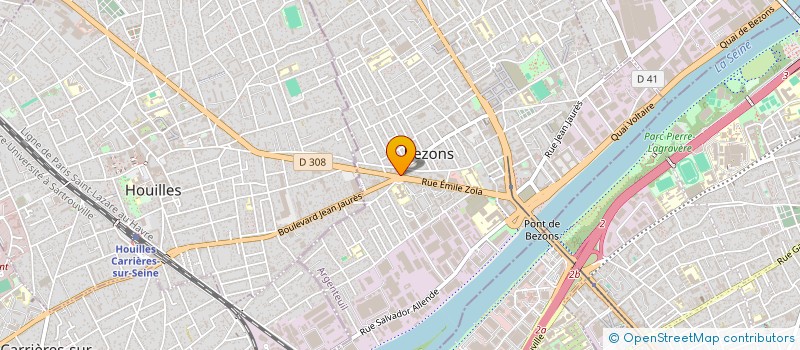 localisation de l'entreprise VOTRE PRESSING à BEZONS