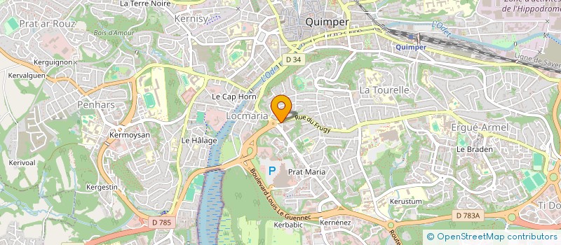 localisation de l'entreprise VOTRE PRET NEGOCIE  QUIMPER