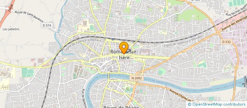 localisation de l'entreprise VOTRE PRIMEUR à ROMANS-SUR-ISERE