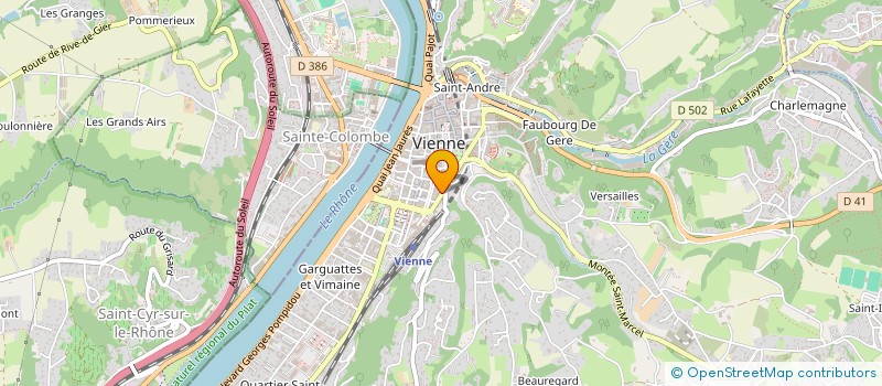 localisation de l'entreprise VOTRE-REZO SARL à VIENNE