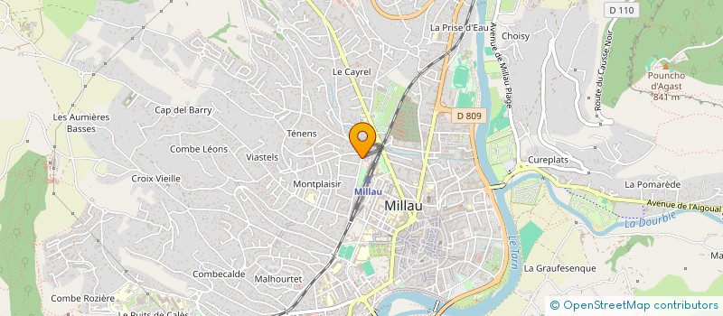 localisation de l'entreprise VOTRE SECRETARIAT  MILLAU