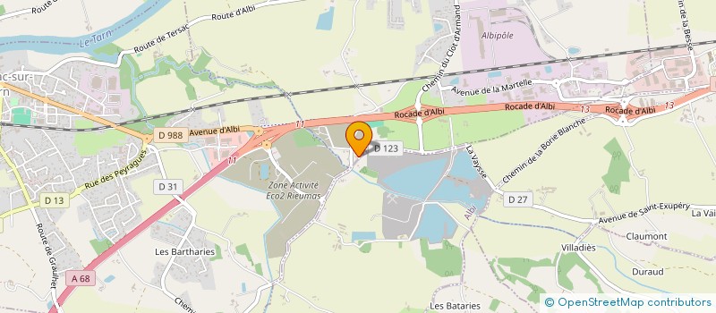 localisation de l'entreprise VOTRON-BRECX à ALBI