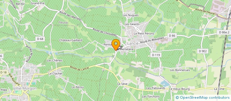localisation de l'entreprise VOUILLON ET FILS à LANCIE