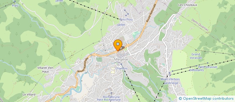 localisation de l'entreprise VOUILLOZ & FILS  MEGEVE