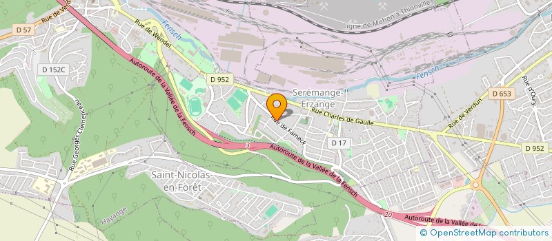 localisation de l'entreprise VOULEZ VOUS DANSER  SEREMANGE-ERZANGE