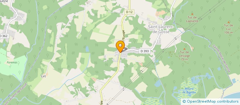 localisation de l'entreprise VOULEZ-VOUS RUCHER AVEC NOUS  SAINT-LAURENT-DE-GOSSE