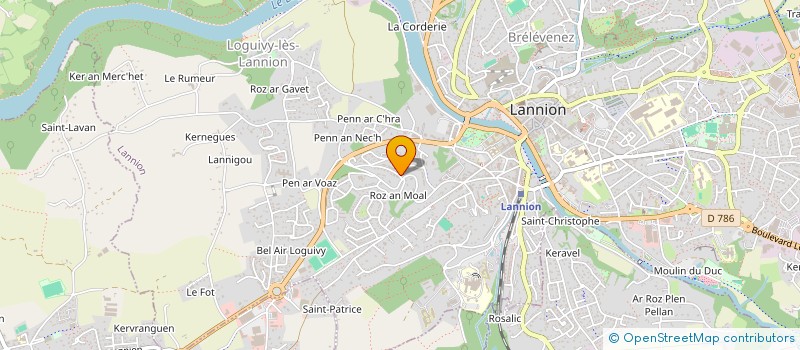 localisation de l'entreprise VOUS LES FEMMES  LANNION