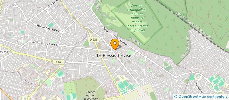 localisation de l'entreprise VOUS N'ETES PAS SEUL  LE PLESSIS-TREVISE