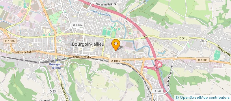 localisation de l'entreprise VOUT FROMAGERIE à BOURGOIN-JALLIEU