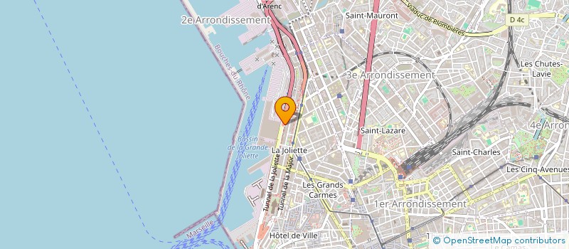 localisation de l'entreprise VOUTE VIRGO à MARSEILLE 2EME