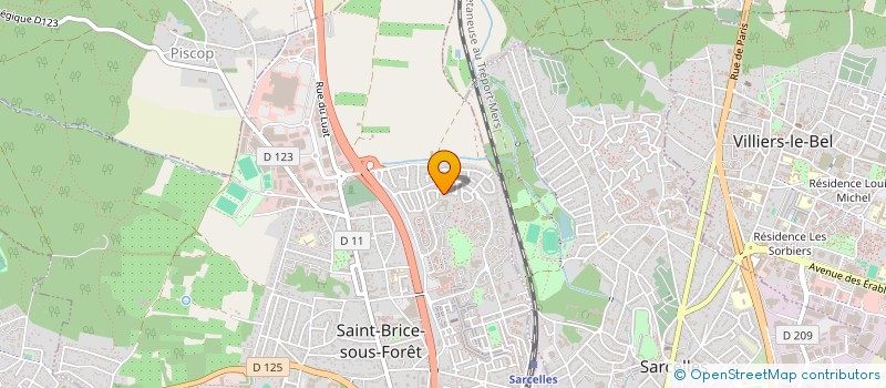 localisation de l'entreprise VOVARD-MARTINET à SAINT-BRICE-SOUS-FORET