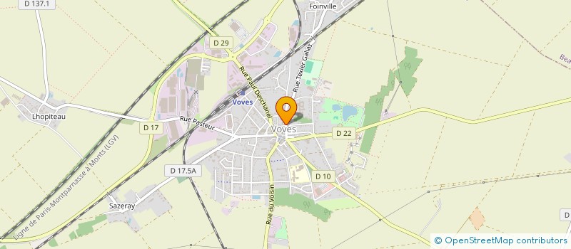 localisation de l'entreprise VOVES DANSE ET COUNTRY à LES VILLAGES VOVEENS