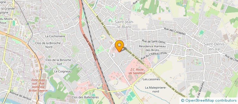 localisation de l'entreprise VOX à SAINT-JEAN-LE-BLANC