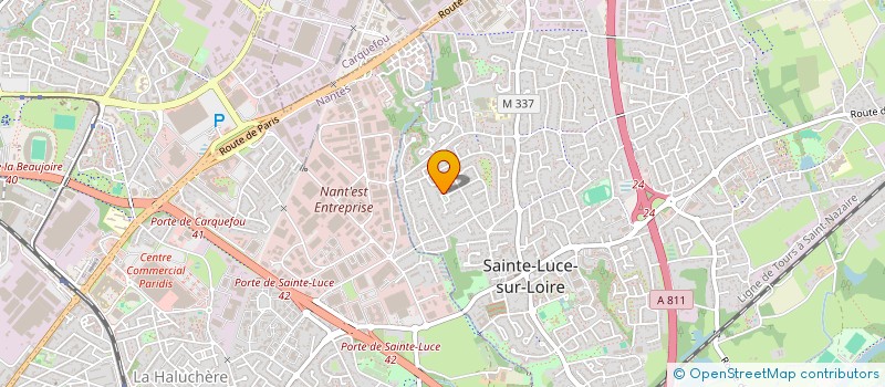 localisation de l'entreprise VOX ATLANTTIS CHOEUR D'HOMMES NANTAIS à SAINTE-LUCE-SUR-LOIRE