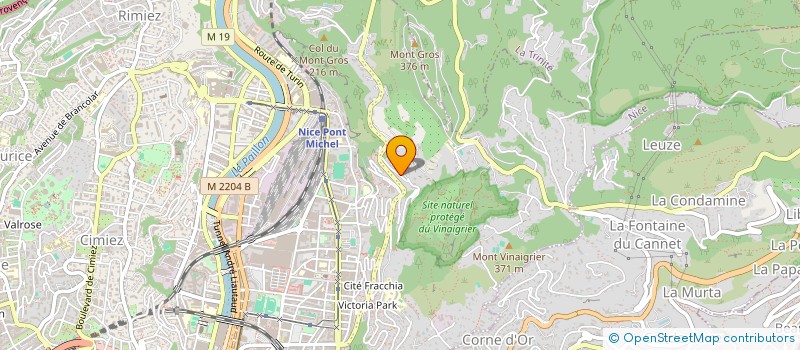 localisation de l'entreprise VOX HARMONIE COTE D'AZUR  NICE