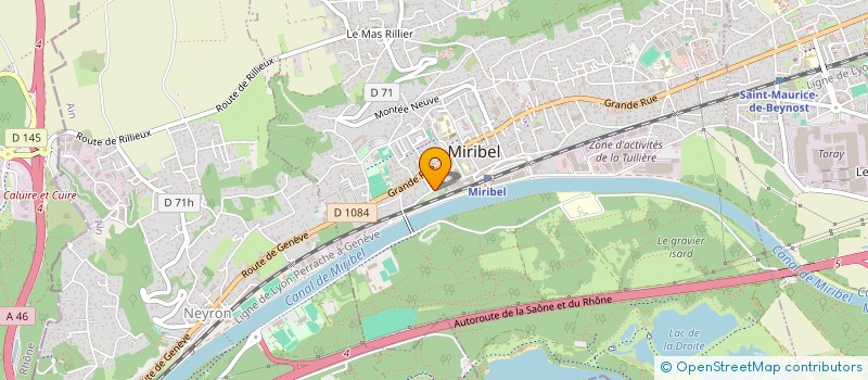 localisation de l'entreprise VOX LINEA  MIRIBEL