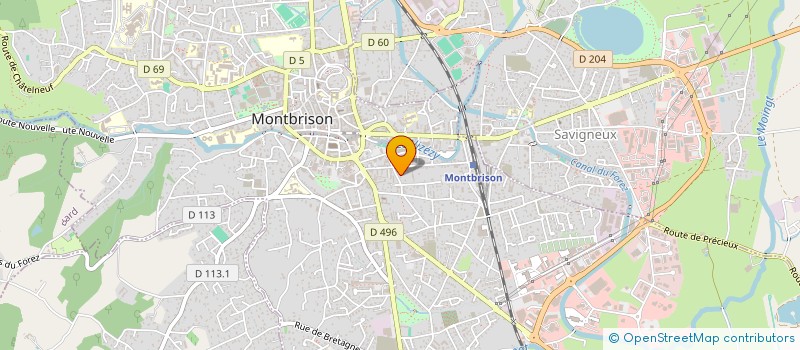 localisation de l'entreprise VOX MUSICA  MONTBRISON