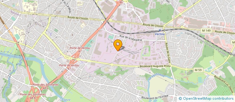 localisation de l'entreprise VOX PROFILE  VERTOU