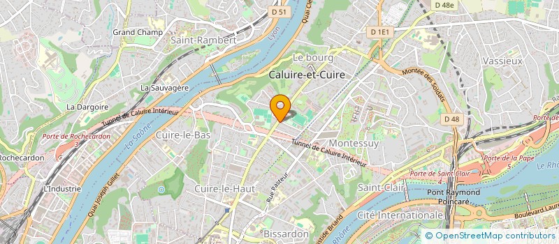 localisation de l'entreprise VOX RHONE ALPES INTERNATIONAL  CALUIRE-ET-CUIRE