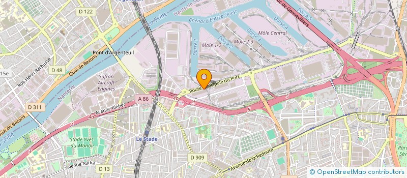 localisation de l'entreprise VOX SOUND INC.  GENNEVILLIERS