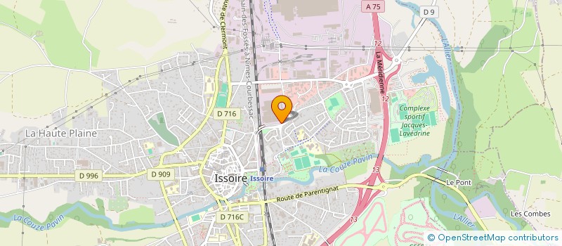 localisation de l'entreprise VOXAN  ISSOIRE