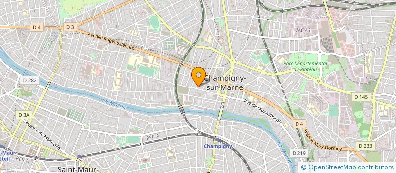 localisation de l'entreprise VOYAG ACTEUR à CHAMPIGNY-SUR-MARNE