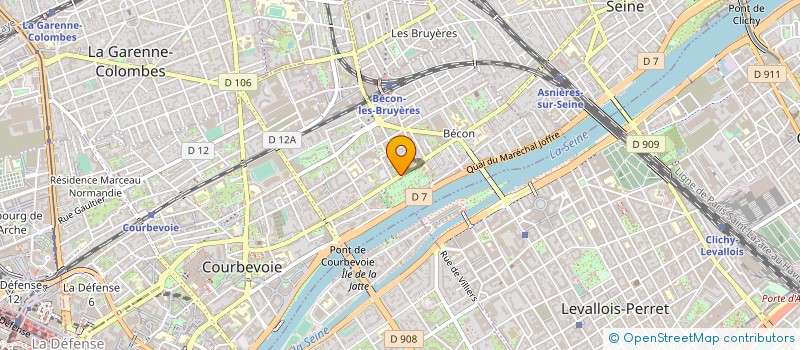 localisation de l'entreprise VOYAG'AIR à COURBEVOIE