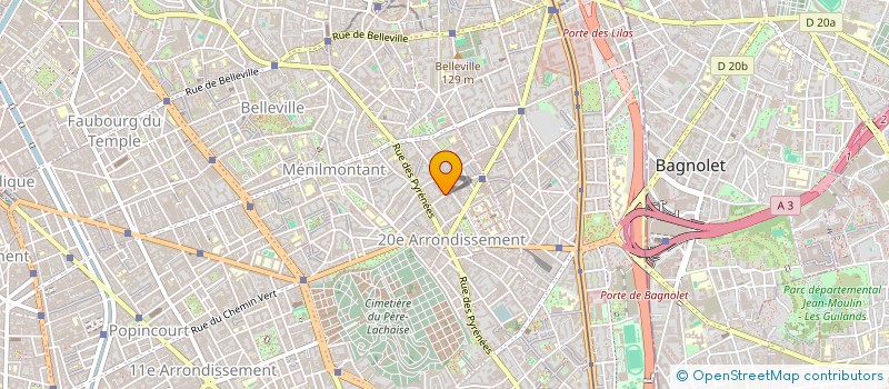 localisation de l'entreprise VOYAGE A LA PAGE  PARIS