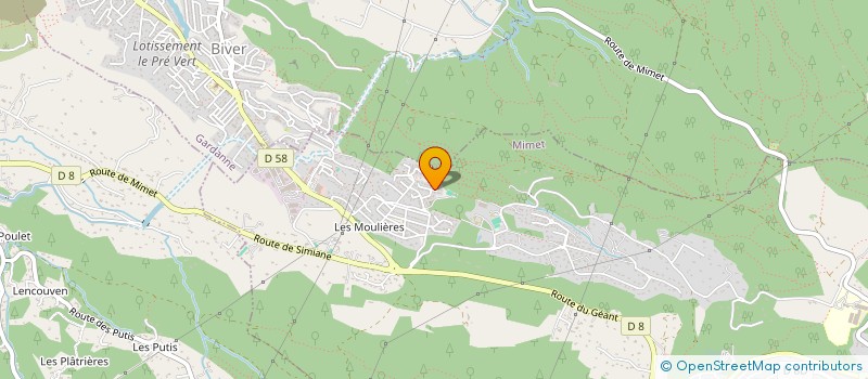 localisation de l'entreprise VOYAGE AU COEUR DE SOI  MIMET